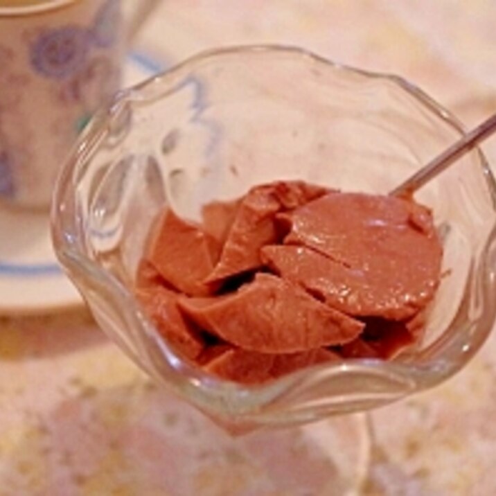 牛乳と板チョコでつくる簡単濃厚チョコプリン☆